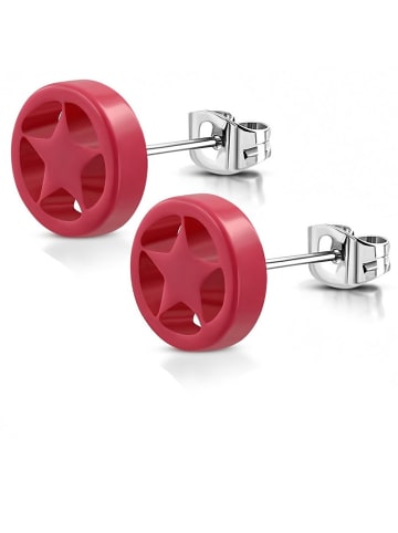 Ohrstecker in Rot
