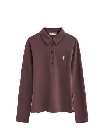 Poloshirt WOMAN RIGBY GO PRAT POLO IO LONG SLEEVE SLIM FIT in Pflaumen