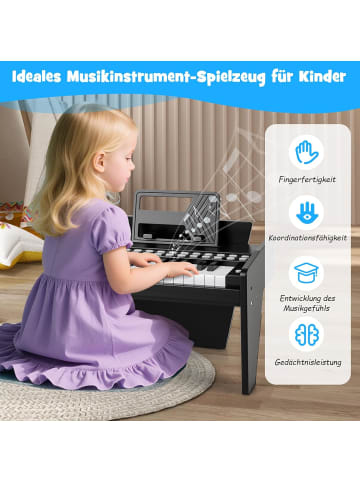 25 Tasten Keyboard Kinder ab 3 Jahren in Schwarz