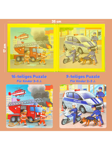 Magnetpuzzle Einsatzkräfte 25 Teile, Magnetische Puzzles ab 2 Jahren
