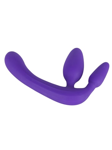 Dildo Strapless Strap-On Triple Teaser in lila