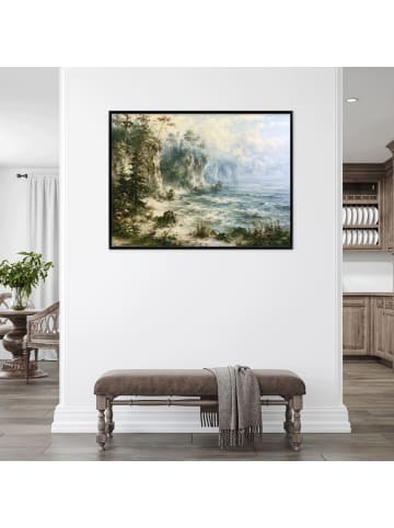 Bilder mit Rahmen Landschaft in Grün