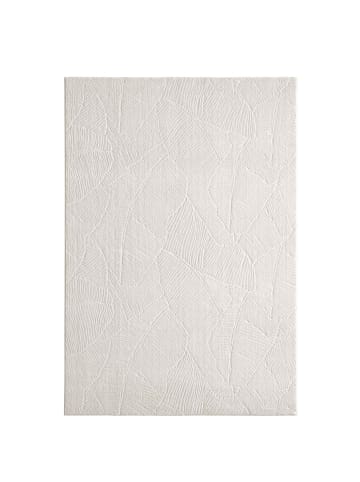 Kurzflorteppich Homestyle Blätter in Creme