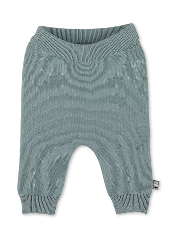 GOTS Strick-Hose in sattes grün