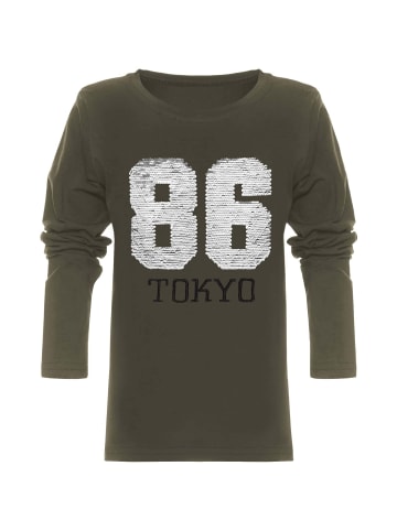 Longsleeve in Olivegrün