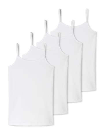 Spaghetti Top Teens Girls 95/5 Cotton in Weiß