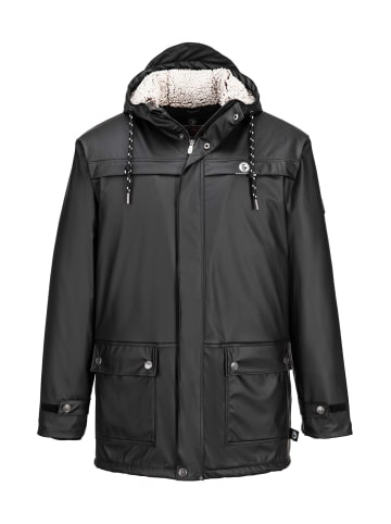 Regenjacke gefüttert in black