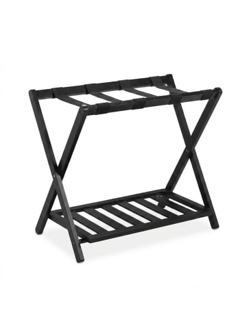 Kofferständer in Schwarz - (B)68,5 x (H)58,5 x (T)38 cm