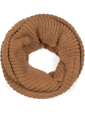 Strick Loop Schal in Camel