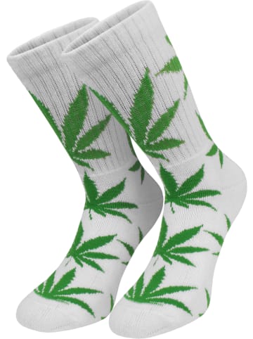 6 Paar Hanf Tennissocken mit Hanf Blätter Muster in Hanf