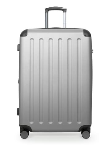 Spree - Großer Reisekoffer Aufgabegepäck Koffer 75cm, TSA, 119 L in Silber