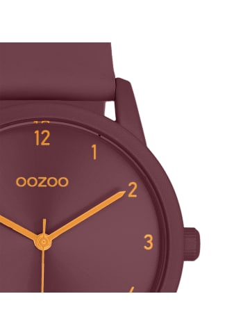 Analog-Armbanduhr Timepieces lila, bordeauxrot mittel (ca. 38mm)