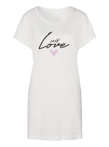 Sleepshirt in schwarz gemustert