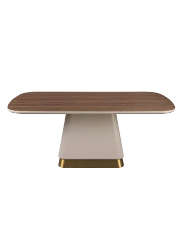 Esstisch 1166 in Beige/Gold/Walnuss – (B)200 x (T)95 x (H)76 cm