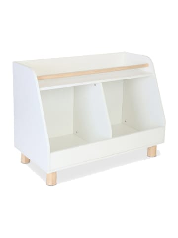 Kinderregal in Weiß/ Natur - (B) 72 x (H) 52 x (T) 38 cm