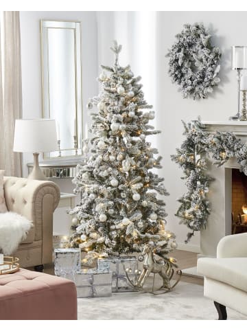 2-tlg Weihnachtsbaum TATLOW in Grün/Weiß