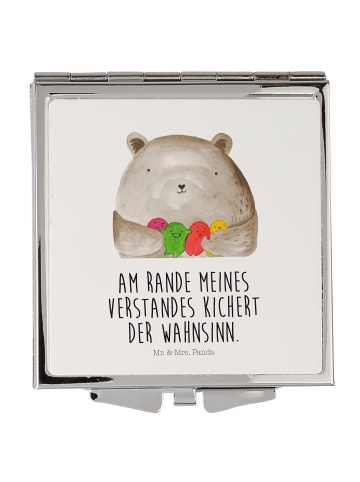 Schminkspiegel Bär Gefühl mit Spruch in Weiß