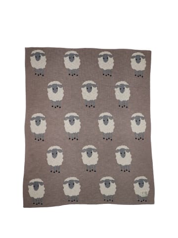 Babydecke Strick Dolly Sheep stone natural combo