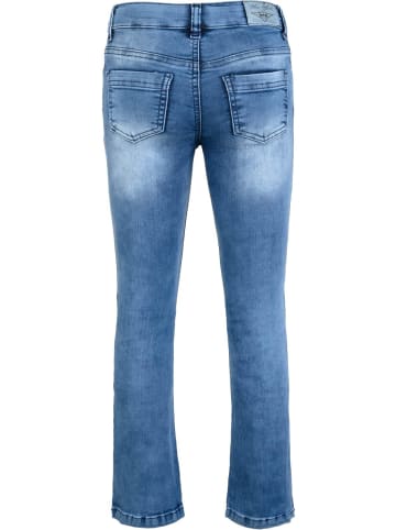 Flared Jeans high waist slim fit in medium blue