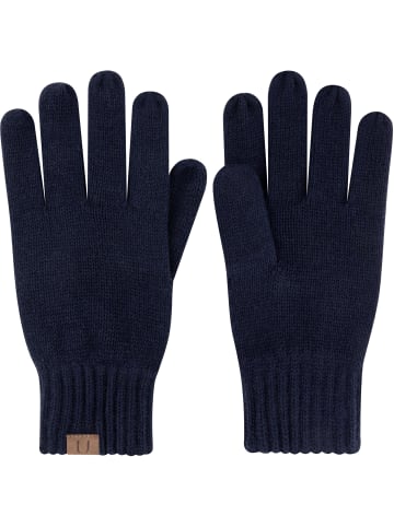 Merino Handschuhe Glattgestrickt in Navy