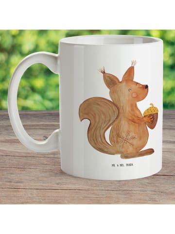 Kindertasse Eichhörnchen Weihnachten ohne Spruch in Weiß