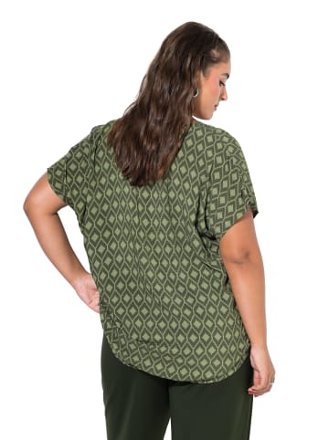 Bluse in dunkeloliv