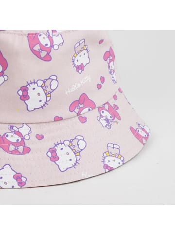 Hello Kitty Fischerhut Kinder Sommerhut & Sonnenkappe mit UV-Schutz in Rosa