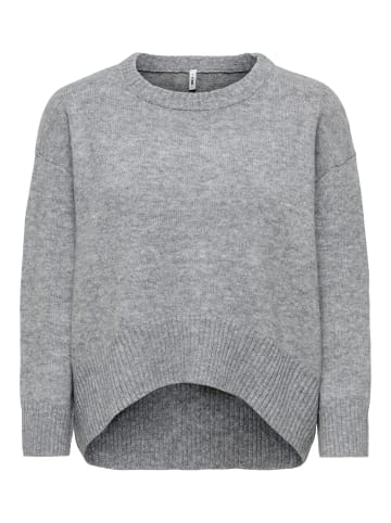 Strickpullover in Medium Grey Melange