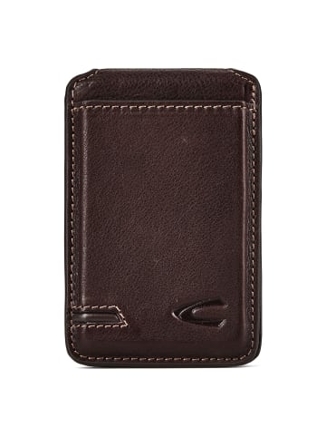 Hill Geldbörse RFID Schutz Leder 10 cm dark brown