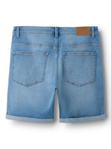 Jeansshorts in Medium Blue Denim