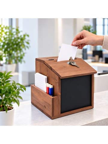 Vorschlagsbox in Braun - (B)21 x (H)20 x (T)16 cm