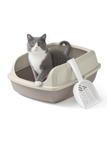 Katzentoilette Boxal in Beige - (B)50.5 x (H)19.5 x (T)37.5 cm