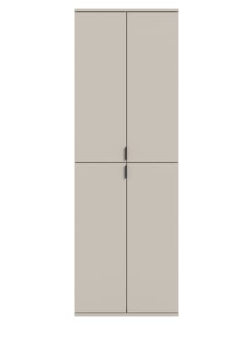 Stauraumschrank in kaschmir 61 x 193 cm, Flurschrank mit 9 Fächern