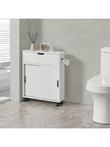 Badezimmerschrank Kempele in Weiß (H)67cm (B)52cm (T)17cm
