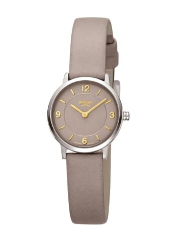 Damenuhr Quarz Titan Beige Creme / Silber
