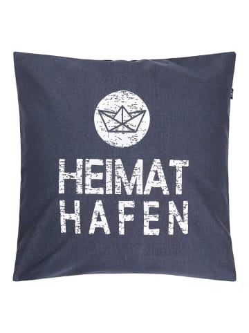 Kissenbezug "Heimathafen" 50x50cm in navy