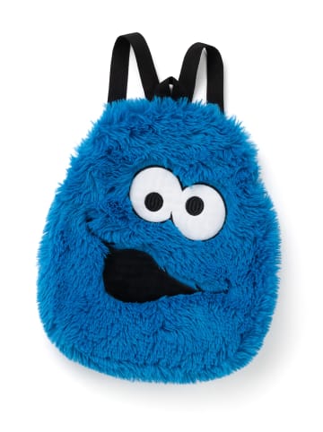 Sesamstraße Krümelmonster Plüsch Rucksack 33 x 28 cm in blau