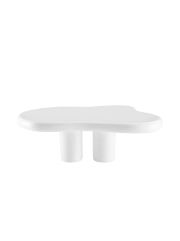 Couchtisch Wolkenform im Comic-Stil Design aus Fiberglas in Weiß