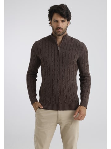 Pullover in braun