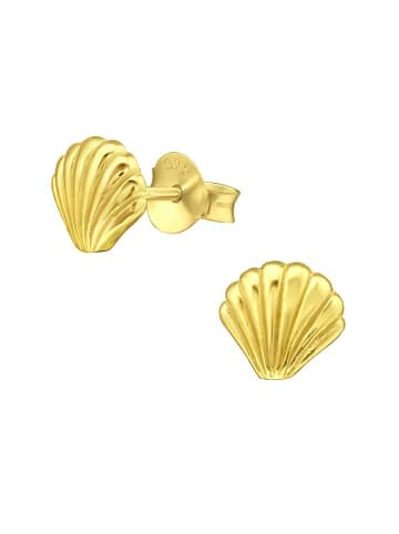 Ohrstecker MUSCHEL in Gold, 2-tlg.