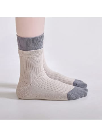 5er-Pack Kinder­socken mit Doppelbund in Rosa