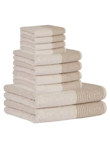 Handtuch 10er Pack in Natur