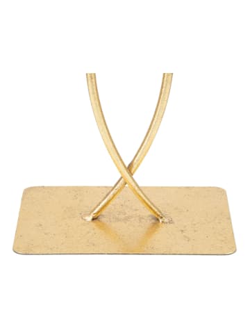 Goldene Metallskulptur, 25 x 8,5 x 35 cm