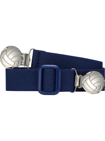 Kinder Gürtel "Elastik-Gürtel Fussball-Clip uni" in Blau