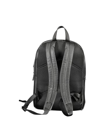 Schwarz Polyurethan Herren Rucksack
