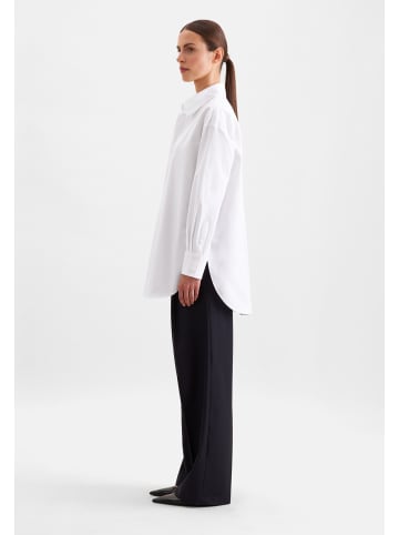 Hemdbluse Oversized in Weiß