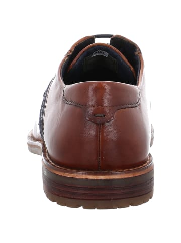 Schnürschuhe in cognac