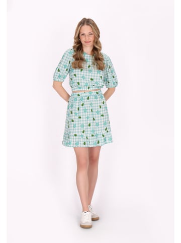 Women Skirt in turquoise multicolor
