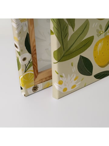 Leinwandbild Canvas Lemons Light  Beige