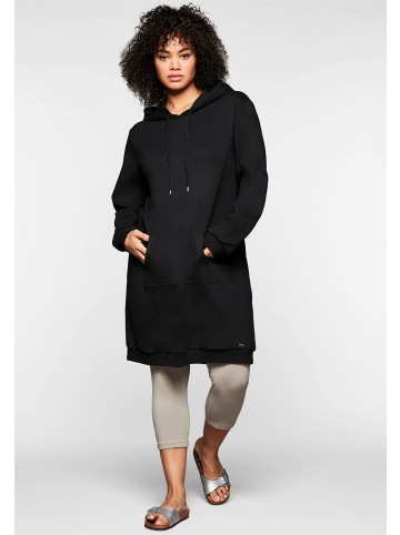 Sweatkleid in schwarz
